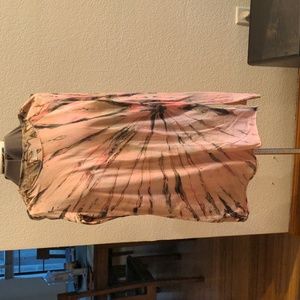 Hardtail long sleeved top, M, pink marble pattern